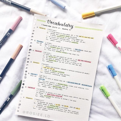 dụng cụ học tập tiếng anh