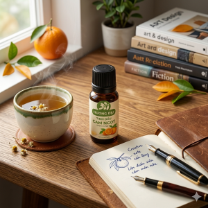 không gian sáng tạo tinh dầu cam ngọt